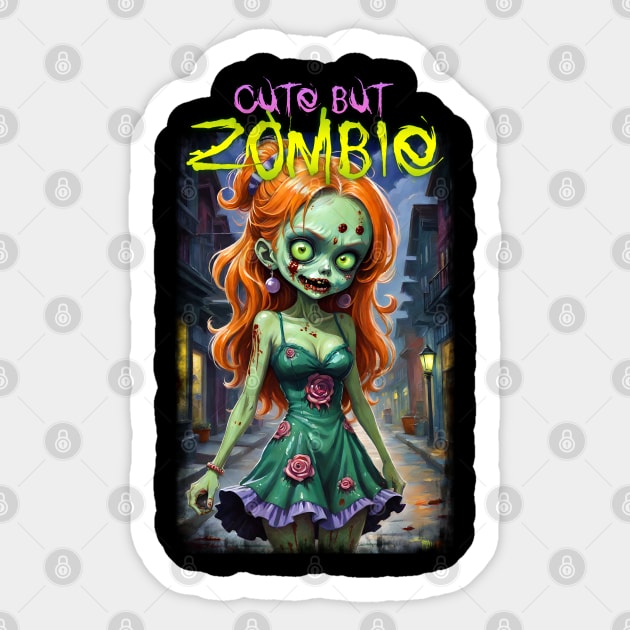 Cute But Zombie 04 Sticker by KawaiiDread